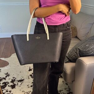 KATE SPADE - Harmony Bennet Place Tote - Large, fits laptop - Black and metallic